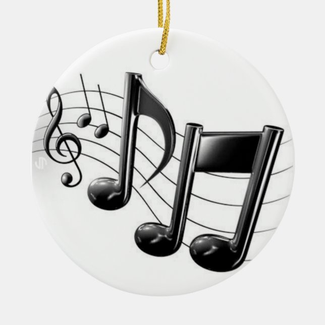 ORNAMENTO DE "NOTAS MUSICALES" DE NAVIDADES (O CUA (Frente)