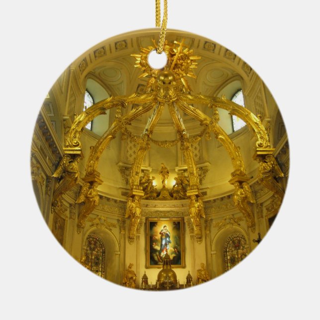 Ornamento de Notre Dame la ciudad de Quebec Canadá (Frente)