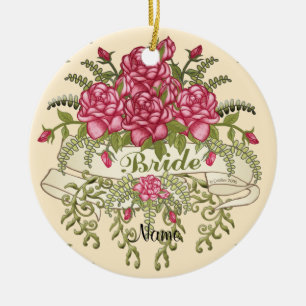 Ornamento de novia personalizado