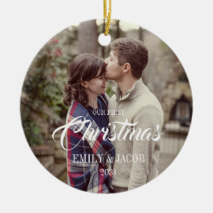 Ornamento de nuestra primera pareja de Navidad