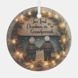 Ornamento de nuestros primeros abuelos de Navidad