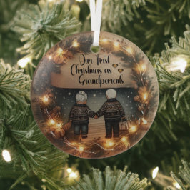 Ornamento de nuestros primeros abuelos de Navidad