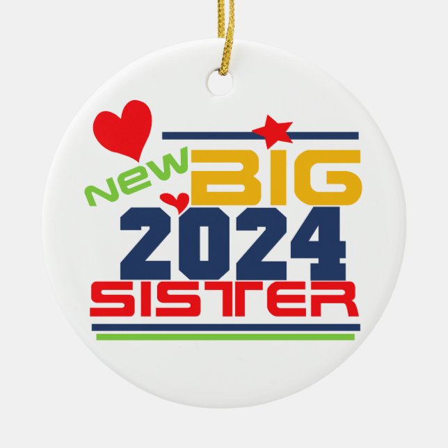 Ornamento de Nueva Hermana de 2024 (Frente)