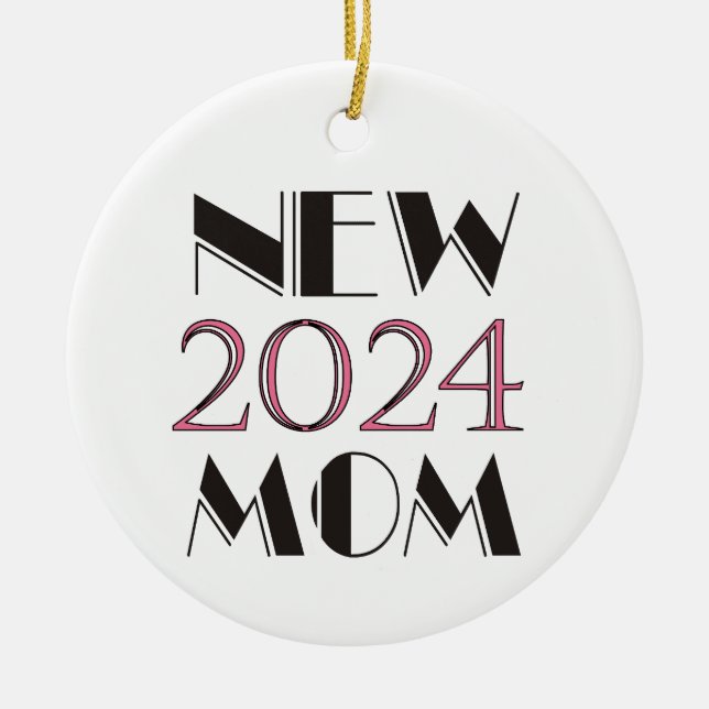 Ornamento de Nueva Mamá 2024 (Frente)