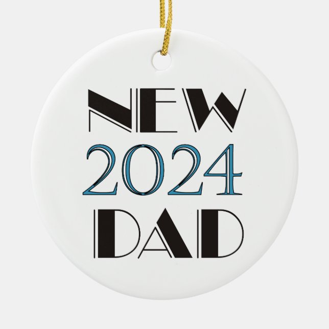Ornamento de Nueva Papá de 2024 (Frente)