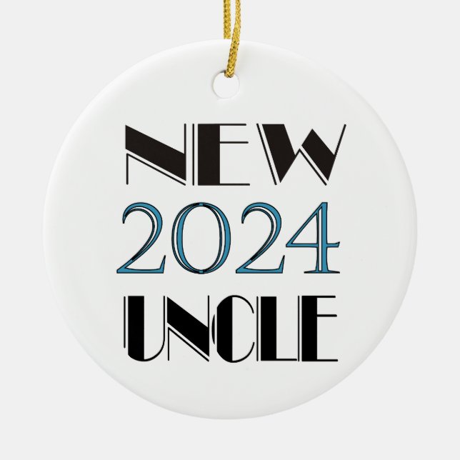 Ornamento de nuevo tío de 2024 (Frente)