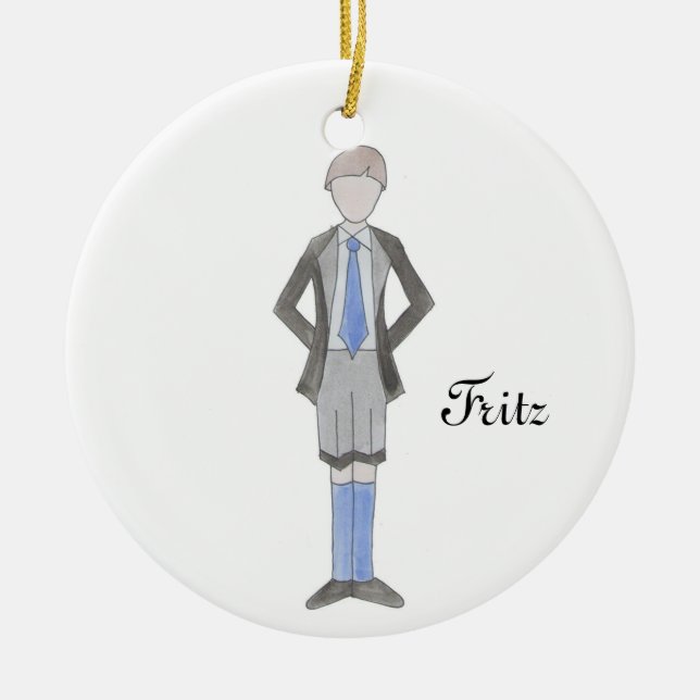 Ornamento de nutcracker Fritz Keepsake (Frente)