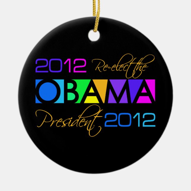 Ornamento de OBAMA 2012 (Frente)