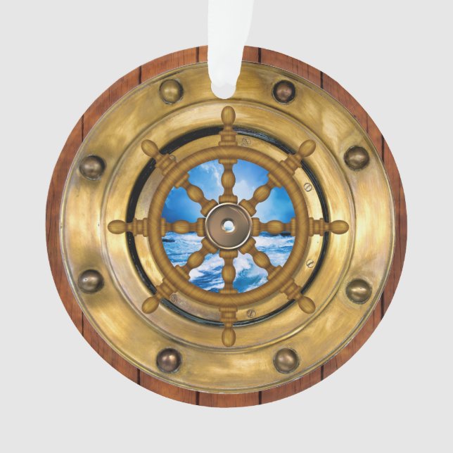 Ornamento de ojo de buey nautico (Anverso)