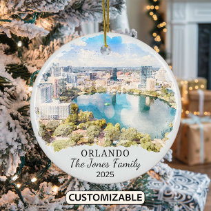 Ornamento de Orlando personalizado, regalo de Flor
