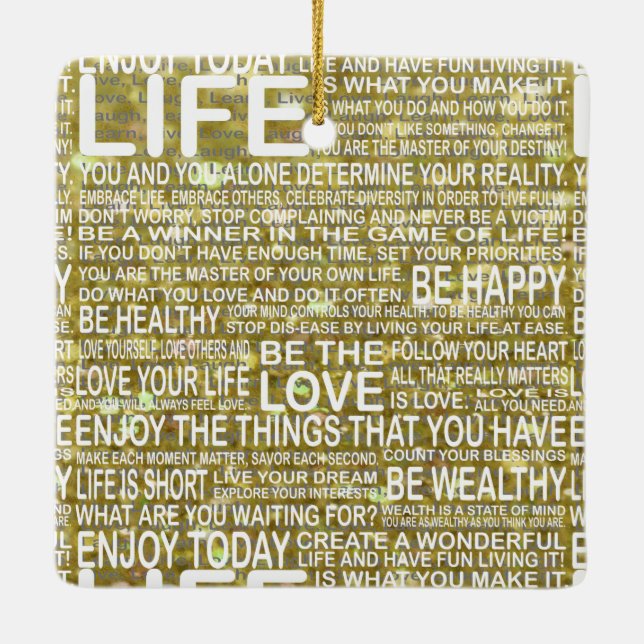 Ornamento de oro de la vida (Reverso)