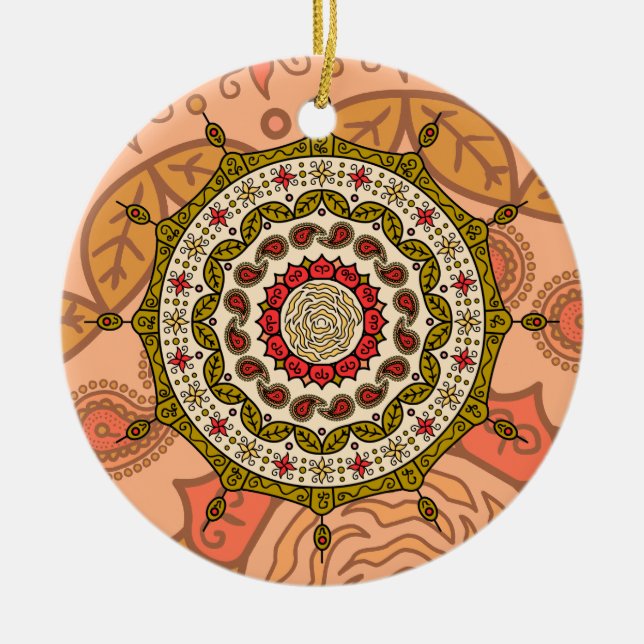 Ornamento de oro de Mehndi Fantasy (Frente)
