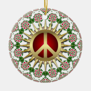 Ornamento de oro del día de fiesta del signo de la