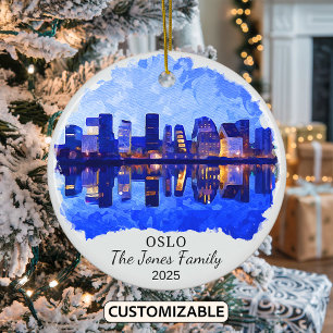 Ornamento de Oslo personalizado, Noruega