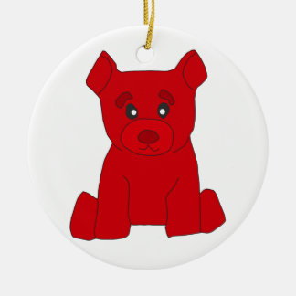 Ornamento de oso rojo