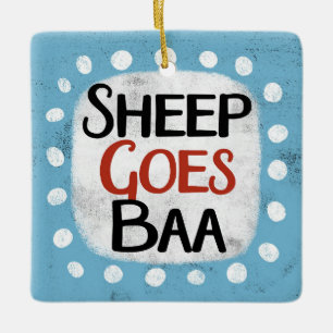 Ornamento de oveja se va de Baa