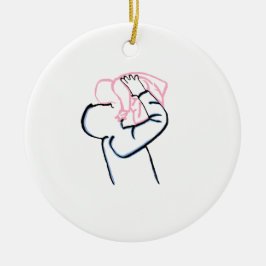 Ornamento de padre e hija