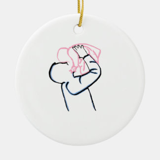 Ornamento de padre e hija