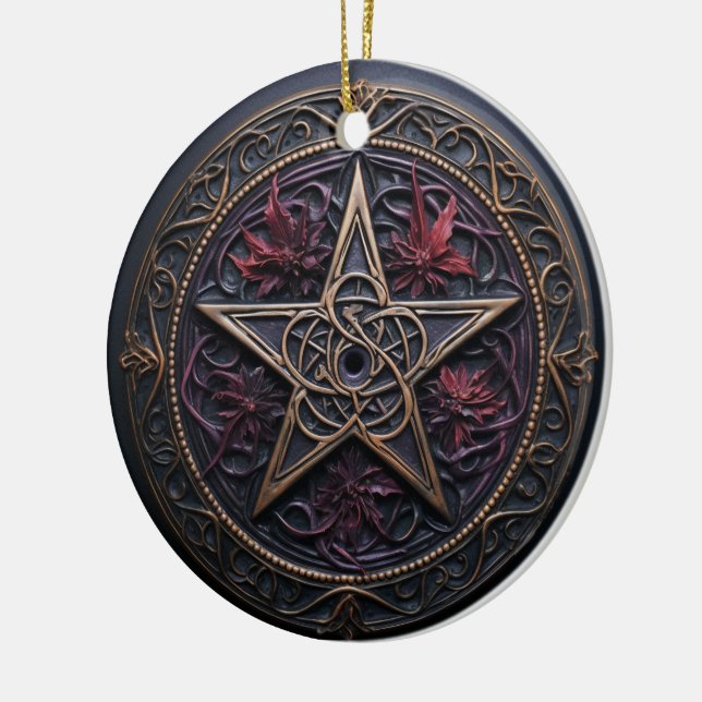 Ornamento de Pagan Pentagram (Izquierda)