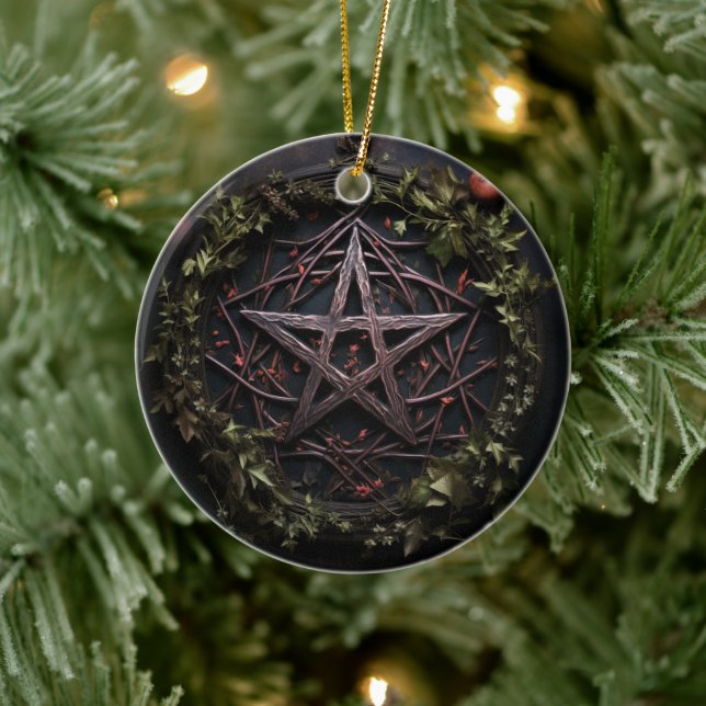 Ornamento de Pagan Pentagram (Árbol)