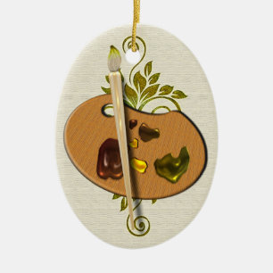 Ornamento de Pallette de los artistas