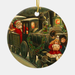 Ornamento de Papá Noel del vintage