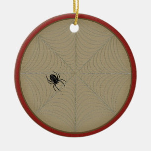 Ornamento de papel de navidad araña