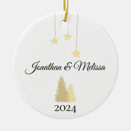 Ornamento de pareja personalizado, Navidades de pa
