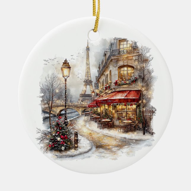 Ornamento De París Para navidades (Frente)