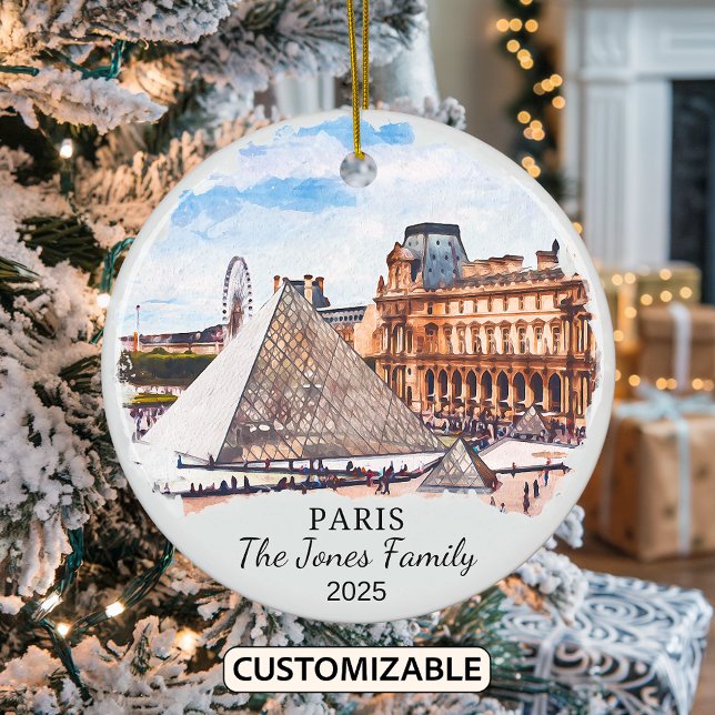 Ornamento de París personalizado, Francia, Louvre (Subido por el creador)