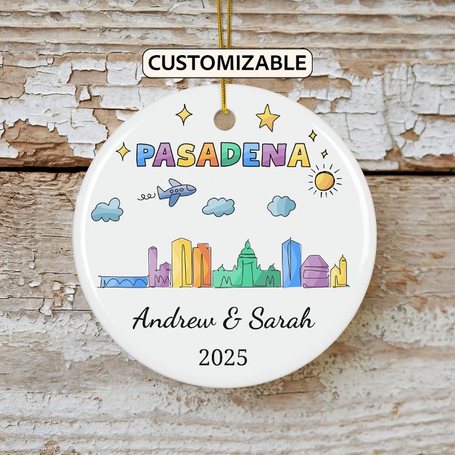 Ornamento de Pasadena de Skyline personalizado, Ca (Subido por el creador)