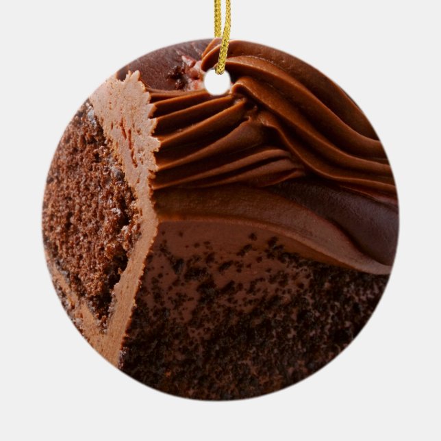 Ornamento de pastel de chocolate - SRF (Frente)