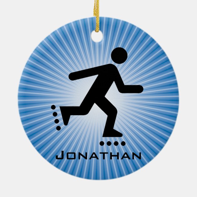 Ornamento de patinaje en línea (Atrás)