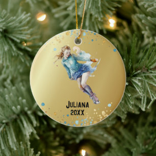Ornamento de patinaje sobre hielo, Navidades de ho