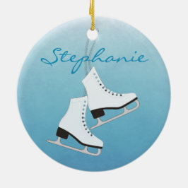 Ornamento de patines de hielo