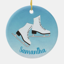 Ornamento de patines de hielo