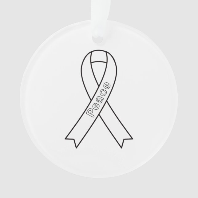 Ornamento de paz de la cinta de opciones (Anverso)