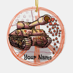 Ornamento de Peace Love Tank