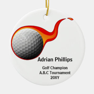 ornamento de pelota de golf
