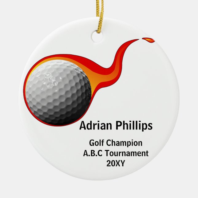 ornamento de pelota de golf (Frente)