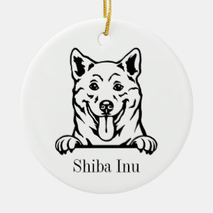 Ornamento de perro chiba inu