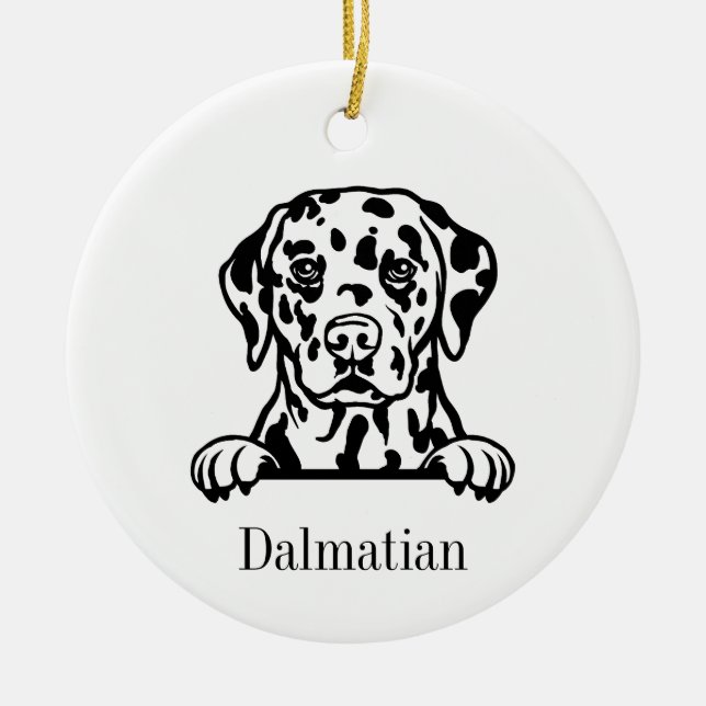 Ornamento de perro dálmata (Frente)