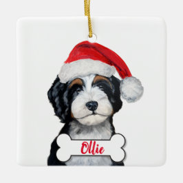 Ornamento de perro de Bernedoodle