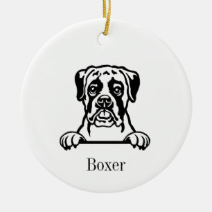 Ornamento de perro de Boxer