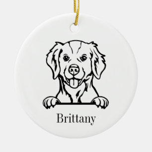 Ornamento de perro de Bretaña