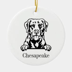 Ornamento de perro de Chesapeake Bay Retriever