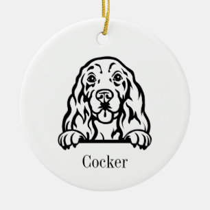 Ornamento de perro de Cocker Spaniel