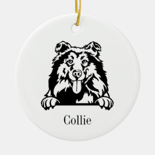 Ornamento de perro de Collie