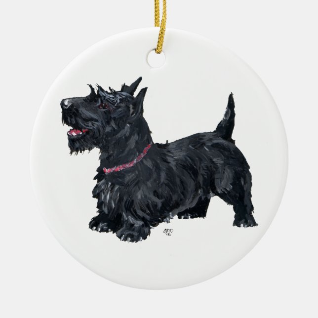 Ornamento de perro de Escocia (Frente)