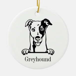 Ornamento de perro de Greyhound de Italia